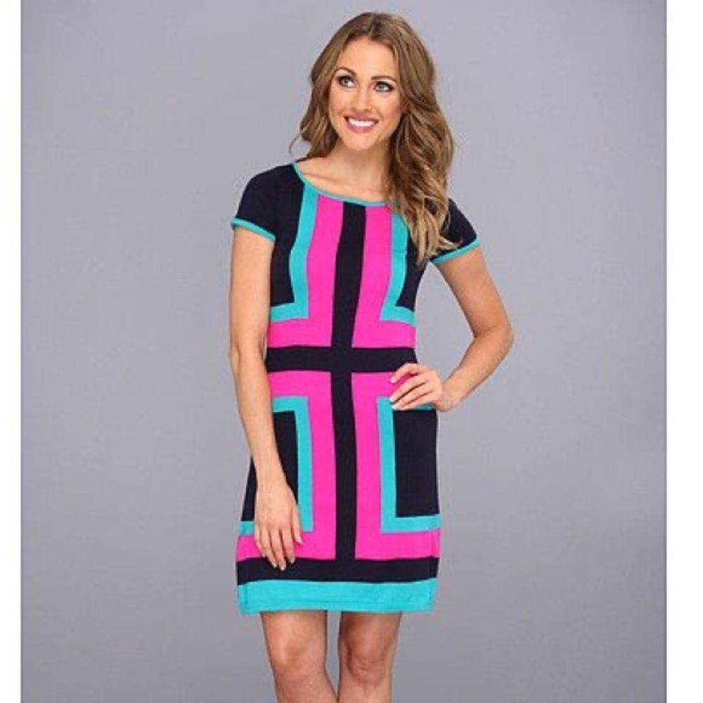 NWT Lilly Pulitzer Isabella Sweater Dress Hopeless Romantic Intarsi Size S